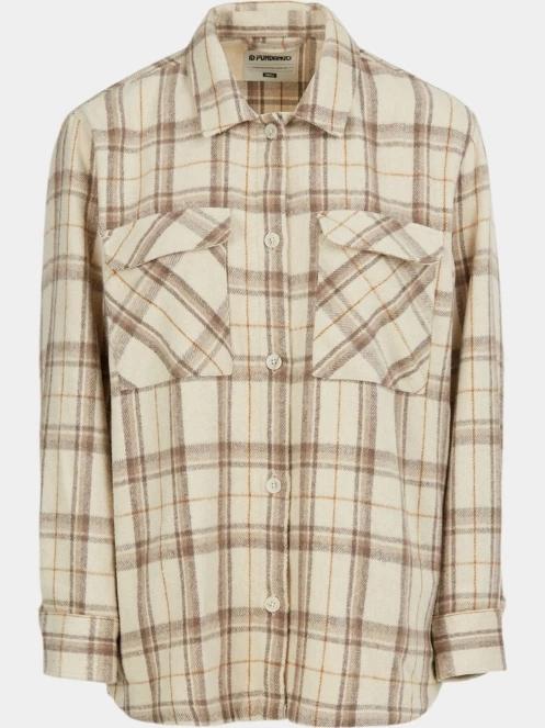 Fundango Ashley Shirt Jacket női ingkabát homok színben 7