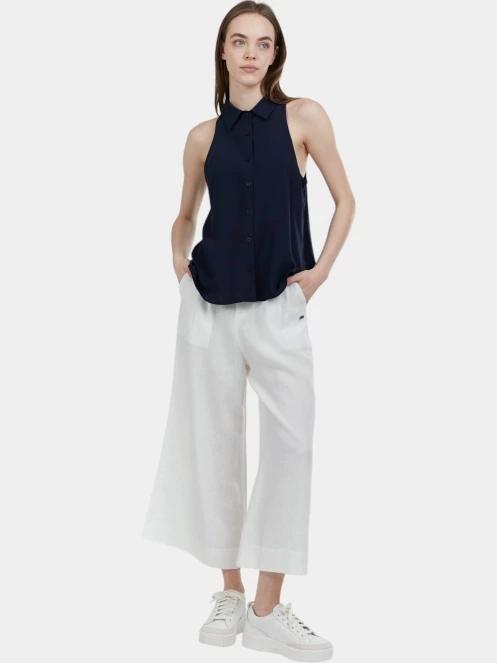 Fundango Myrto Sleeveless Shirt női blúz sötétkék színben 4