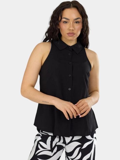 Fundango Myrto Sleeveless Shirt női ujjatlan póló fekete színben 2