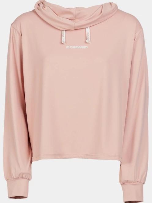 Fundango Helka Sweatshirt női kapucnis pulóver rózsaszín színben 8