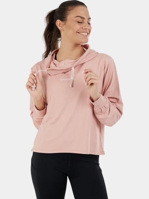 Fundango Helka Sweatshirt női kapucnis pulóver rózsaszín színben 5