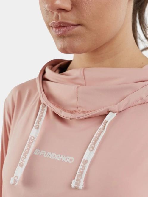 Fundango Helka Sweatshirt női kapucnis pulóver rózsaszín színben 7