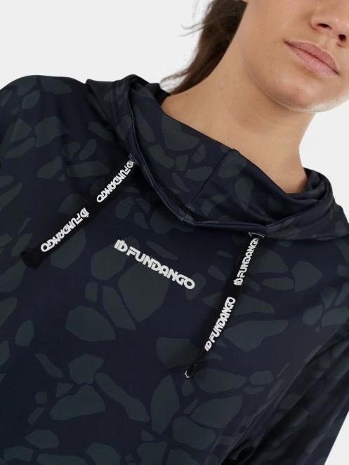 Fundango Helka Sweatshirt női kapucnis pulóver fekete színben 6