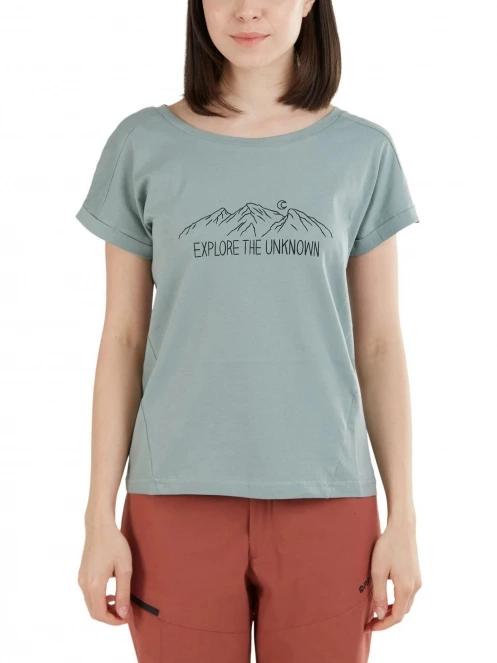 Fundango Atmos T-shirt női rövid ujjú póló világoskék színben 2