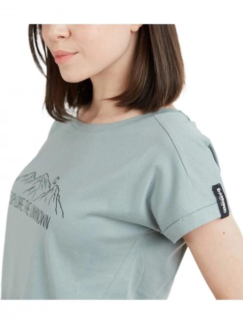 Fundango Atmos T-shirt női rövid ujjú póló világoskék színben 7