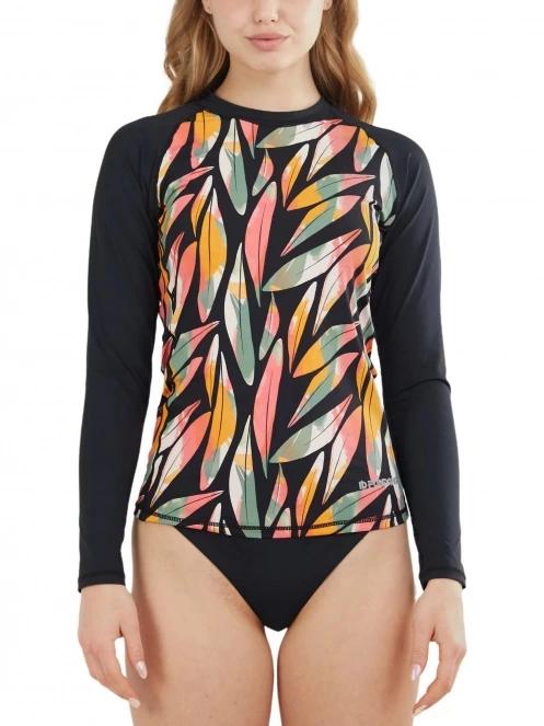 Fundango Joyce Long Sleeve Rashguard női hosszú ujjú lycra multikolor színben 2