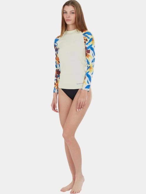 Fundango Joyce Long Sleeve Rashguard női hosszú ujjú lycra szürke színben 4