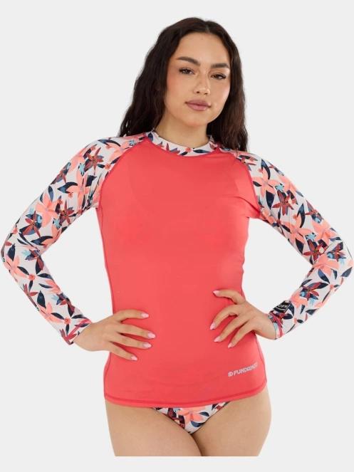 Fundango Joyce Long Sleeve Rashguard női hosszú ujjú lycra homok színben 2