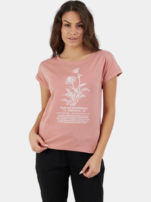 Fundango Lima T-shirt női rövid ujjú póló rózsaszín színben 2