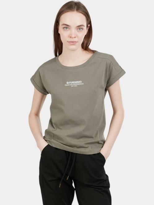 Fundango Lima T-shirt női rövid ujjú póló oliva színben 2
