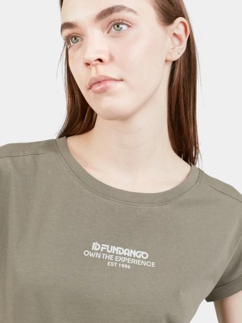 Fundango Lima T-shirt női rövid ujjú póló oliva színben 5