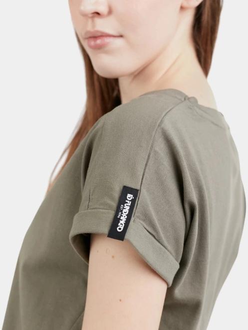 Fundango Lima T-shirt női rövid ujjú póló oliva színben 6