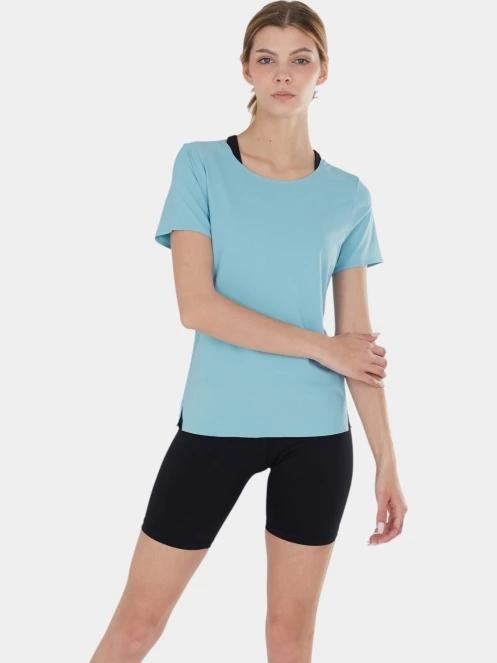 Fundango Hanabi T-shirt női rövid ujjú sport póló világoskék színben 2