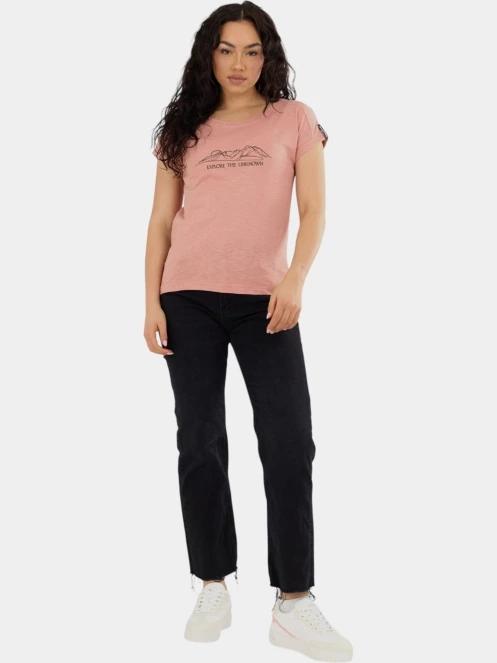 Fundango Lima II T-shirt női rövid ujjú póló rózsaszín színben 4