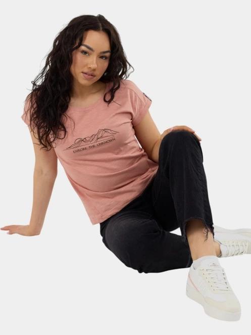 Fundango Lima II T-shirt női rövid ujjú póló rózsaszín színben 5