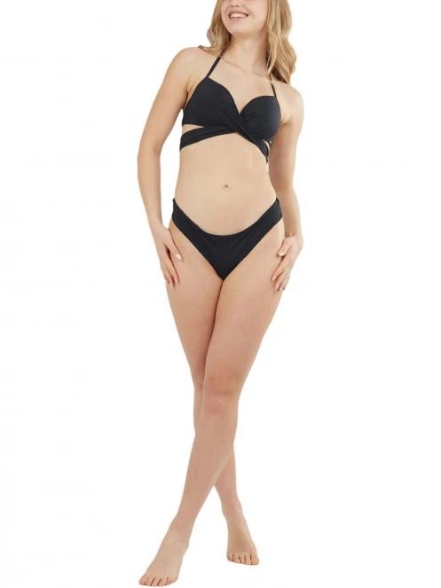 Fundango Lola Twisted Top női bikini felső fekete színben 5