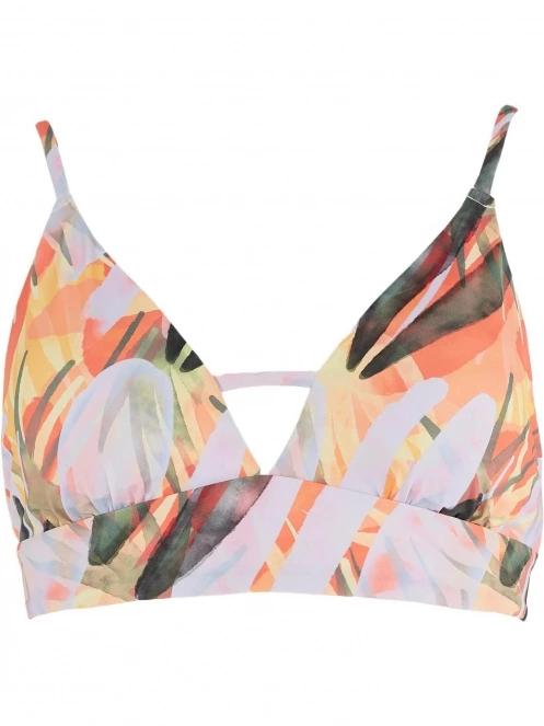 Fundango Sahara V-neck Cami Top női bikini felső lila színben 7