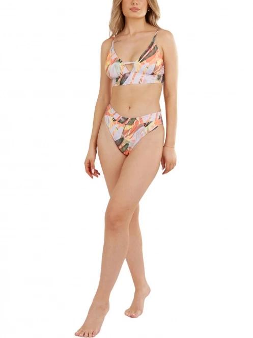 Fundango Sahara V-neck Cami Top női bikini felső lila színben 4