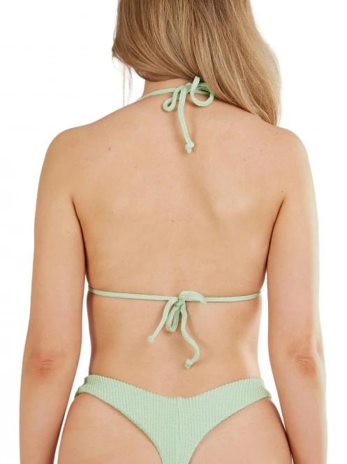 Fundango Innisfil Triangle Jacquard Top női bikini felső zöld színben 3