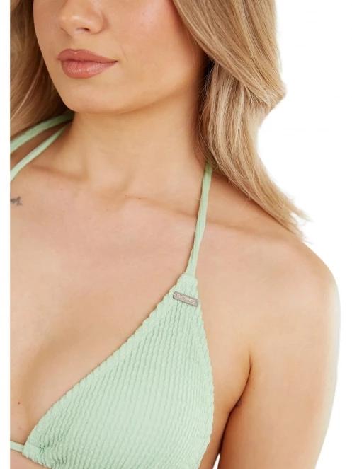 Fundango Innisfil Triangle Jacquard Top női bikini felső zöld színben 6