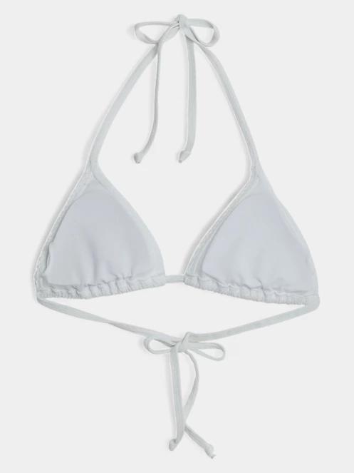 Fundango Innisfil Triangle Jacquard Top női bikini felső fehér színben 9