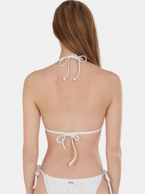 Fundango Innisfil Triangle Jacquard Top női bikini felső fehér színben 3