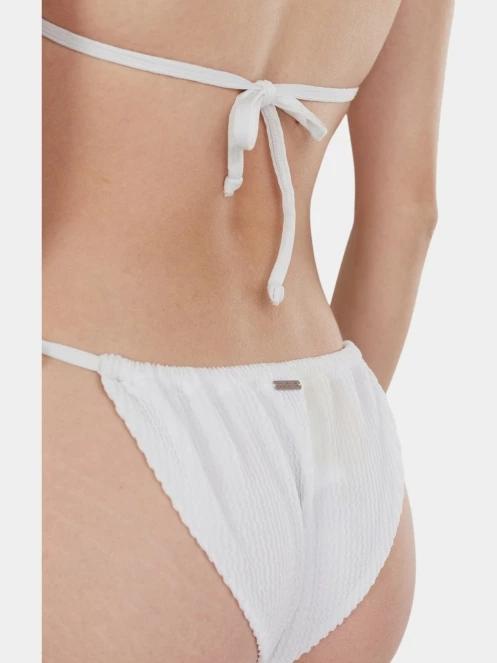 Fundango Innisfil Triangle Jacquard Top női bikini felső fehér színben 7