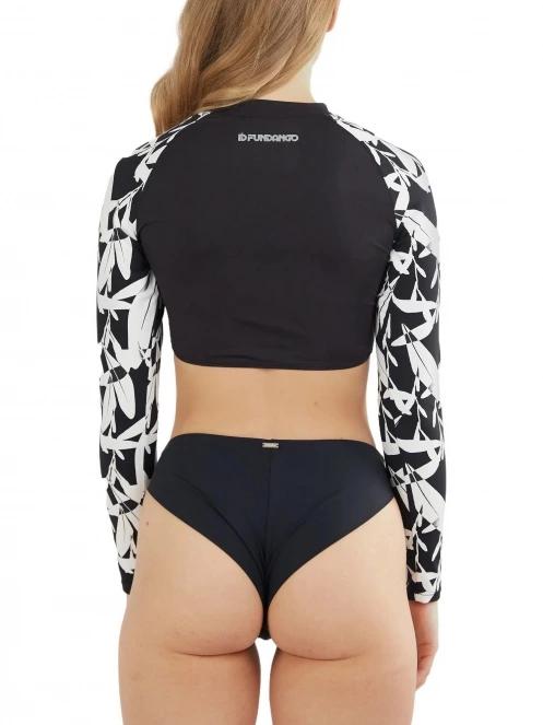Fundango Amelia Surf Top női bikini felső fekete színben 3