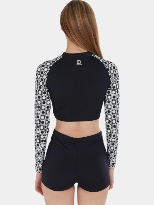 Fundango Amelia Surf Top női bikini felső fekete színben 3