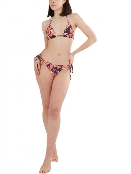 Fundango Innisfil Ties-side Bottoms női bikini alsó sötétkék színben 4