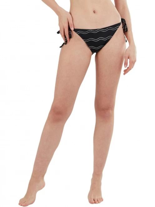 Fundango Innisfil Ties-side Bottoms női bikini alsó fekete színben 2