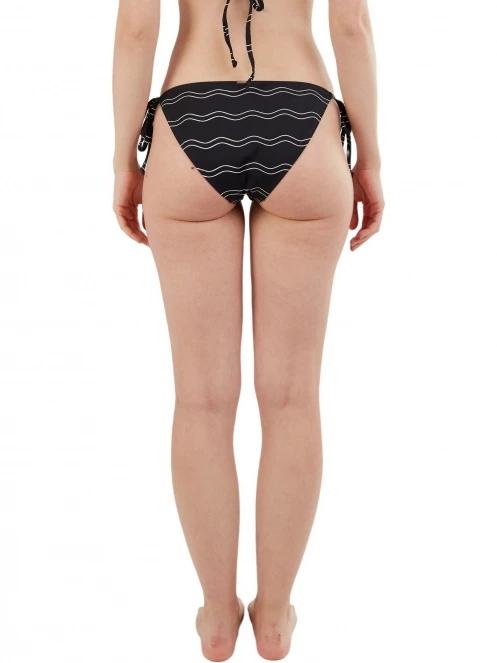 Fundango Innisfil Ties-side Bottoms női bikini alsó fekete színben 3
