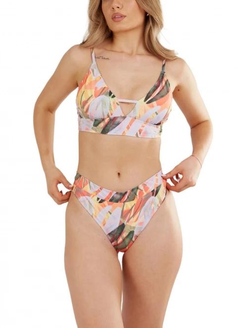 Fundango Sahara Mid Waist Full Bottoms női bikini alsó lila színben 5