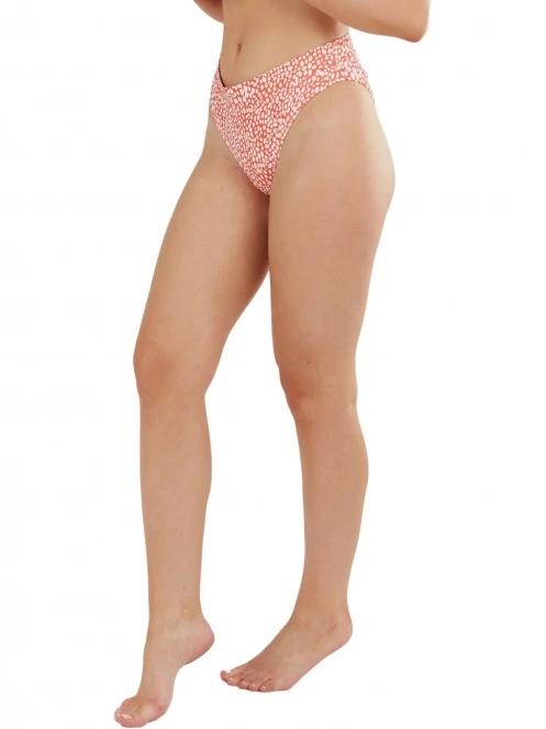 Fundango Sahara Mid Waist Full Bottoms női bikini alsó piros színben 5