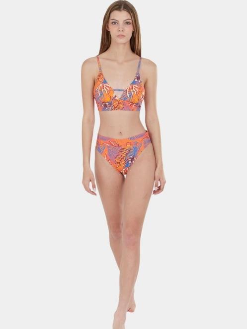 Fundango Sahara Mid Waist Full Bottom női bikini alsó rózsaszín színben 4