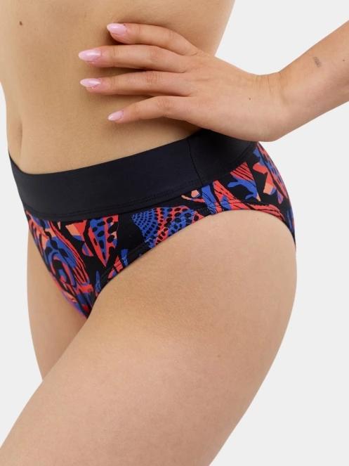 Fundango Sahara Midwaist Full Bottom női bikini alsó fekete színben 6