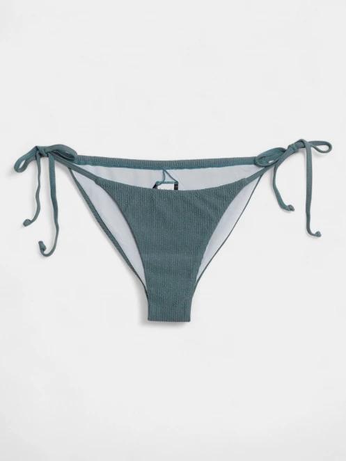 Fundango Innisfil II Tie-side Jacquard Bottom női bikini alsó zöld színben 6