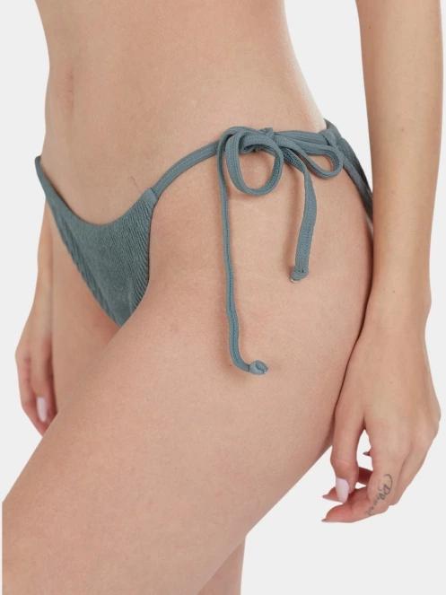 Fundango Innisfil II Tie-side Jacquard Bottom női bikini alsó zöld színben 5
