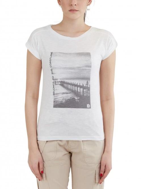 Fundango Amira T-shirt női rövid ujjú póló fehér színben 2