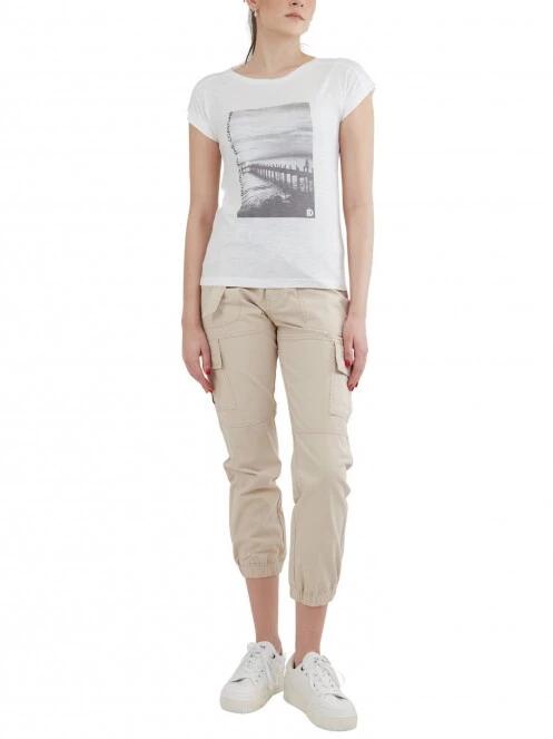 Fundango Amira T-shirt női rövid ujjú póló fehér színben 4