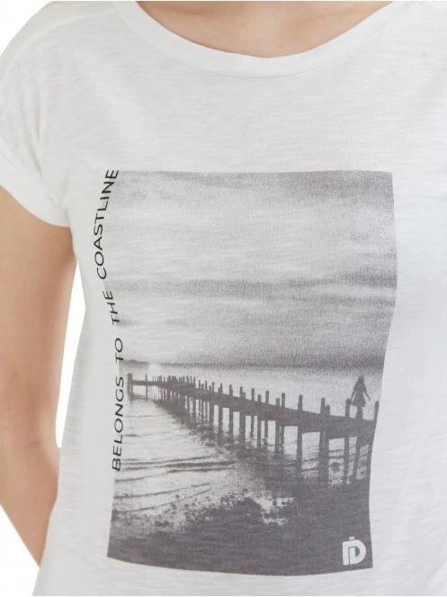 Fundango Amira T-shirt női rövid ujjú póló fehér színben 5