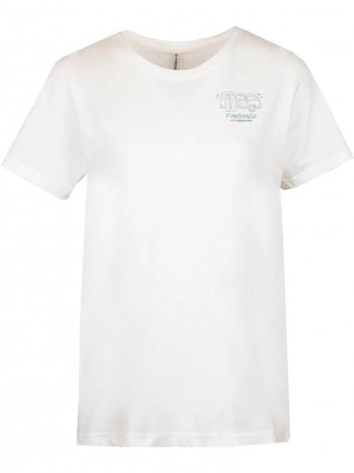 Fundango Bolton T-shirt női rövid ujjú póló fehér színben 7