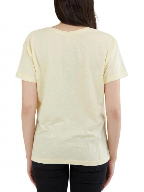 Fundango Nissa T-shirt női rövid ujjú póló sárga színben 3