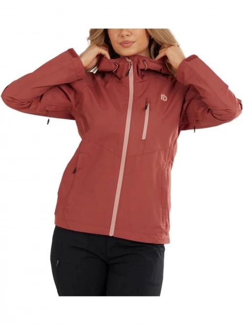 Fundango Piora Waterproof Jacket női esőkabát piros színben 5