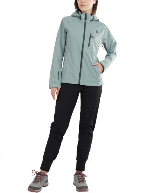 Fundango Piora Waterproof Jacket női esőkabát zöld színben 4