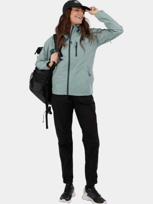 Fundango Piora Waterproof Jacket női esőkabát zöld színben 5