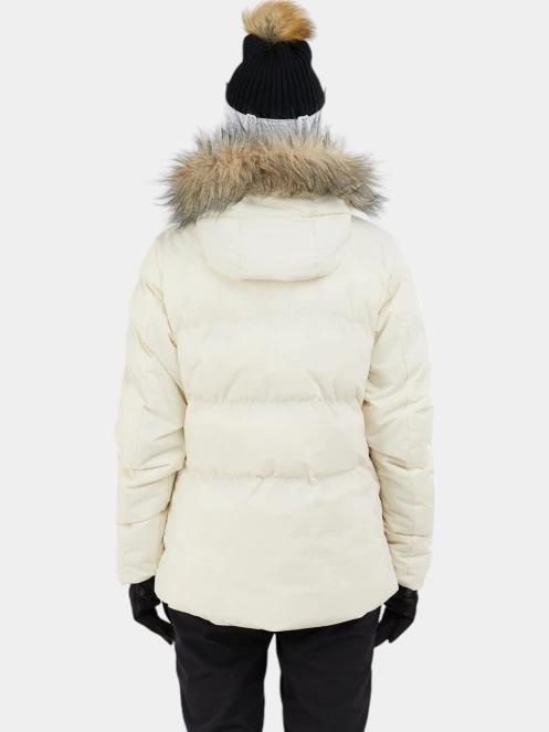Fundango Elyra Fur Padded Jacket női síkabát fehér színben 4
