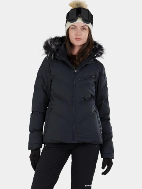 Fundango Elyra Fur Padded Jacket női síkabát fekete színben 2