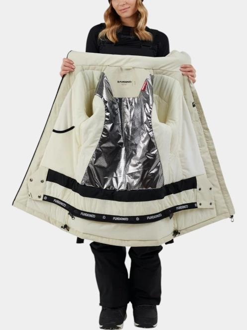 Fundango Pemberton ECO Allmountain Jacket női síkabát fehér színben 6