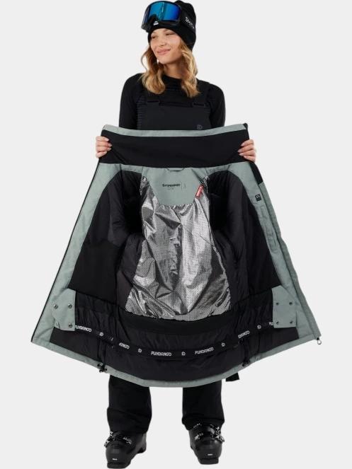 Fundango Pemberton ECO Allmountain Jacket női síkabát zöld színben 5